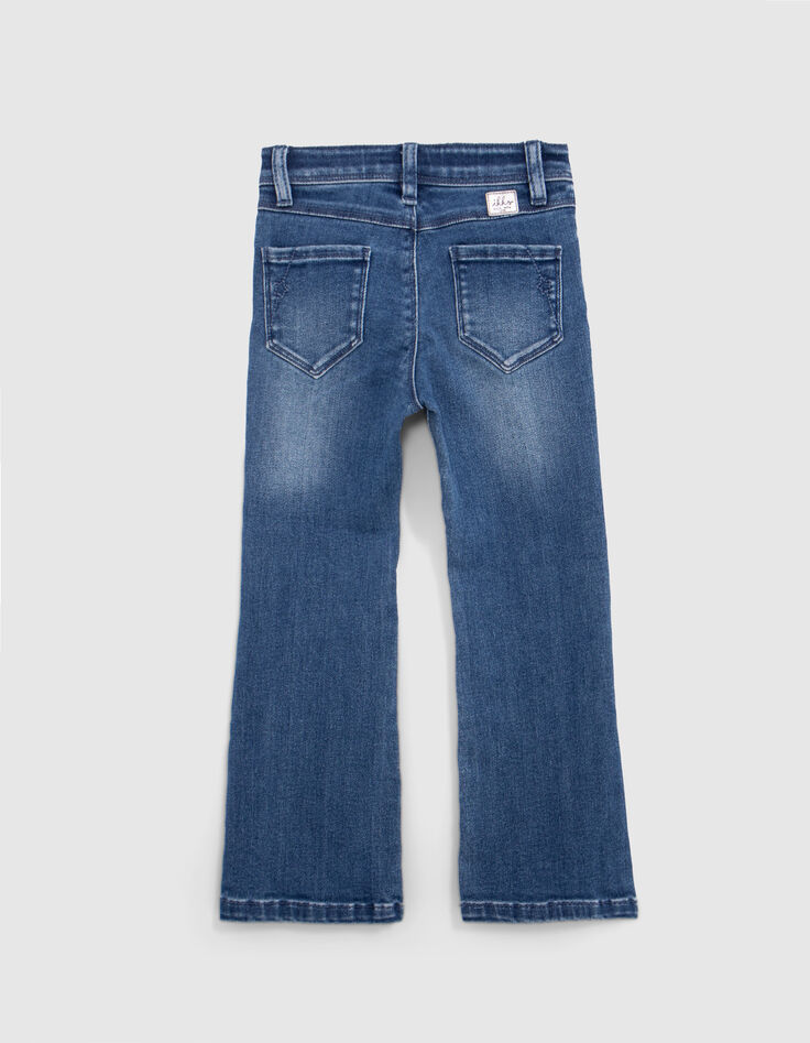 Girl's blue FLARE jeans-6