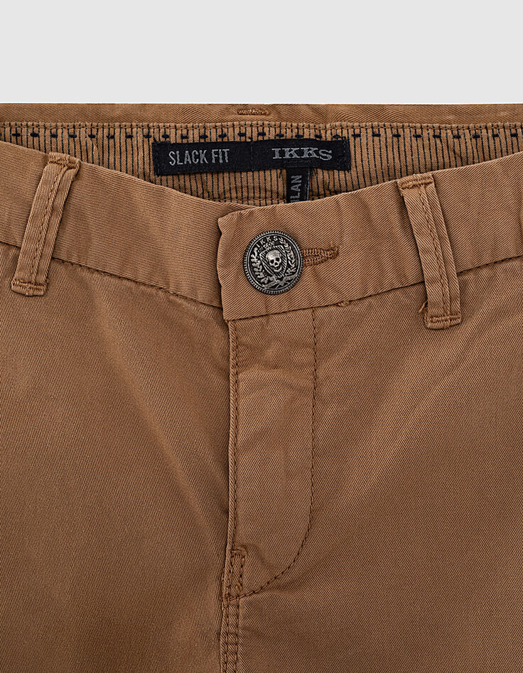 Pantalon chino camel garçon-4