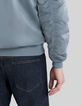 Bomber light blue nailon raso hombre-7