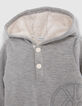 Sudadera bebé niño gris maxi bordada peluche-2