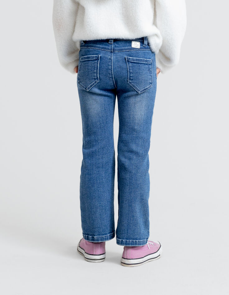 Girl's blue FLARE jeans-2