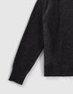 Pure Edition – Schwarze Kaschmirstrickjacke mit Lurex-4