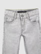 Boys’ grey SKINNY jeans with reflective details-2