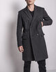 Manteau noir homme-1