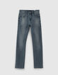 Blue grey slim jeans jongens -1