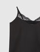 Girl’s black lace spaghetti strap camisole-4