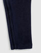 Boys’ navy joggers with 2 long zips down sides-5