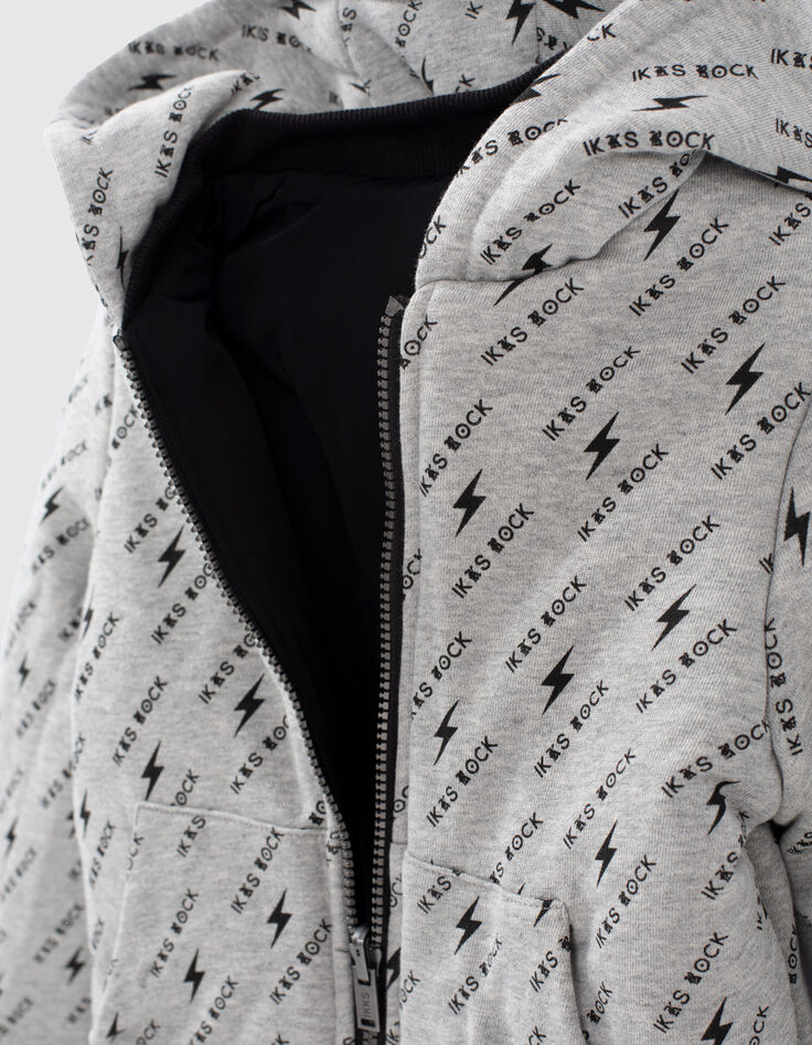 Boys’ black and Bandana print reversible jacket-5