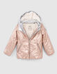 Girls’ pale pink padded jacket, star/lightning embroidery-7