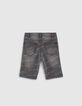 Boys’ grey denim Bermuda shorts-2