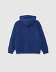 Blaue Jungensweatjacke mit Kapuze-5