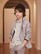 Boys’ navy semi-plain suit jacket -2