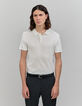 Men’s off-white cotton modal polo shirt-1