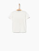 Boys' off-white embroidered lion T-shirt-3