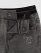 Baby boys’ grey jeans with prints and embossed images-6