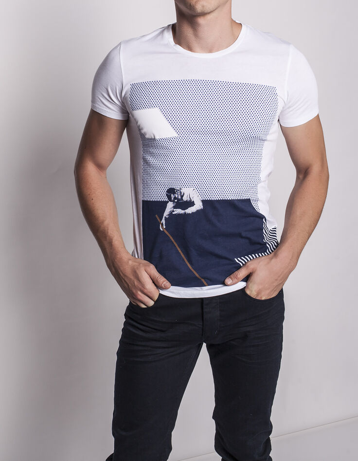 Camiseta blanca hombre-1