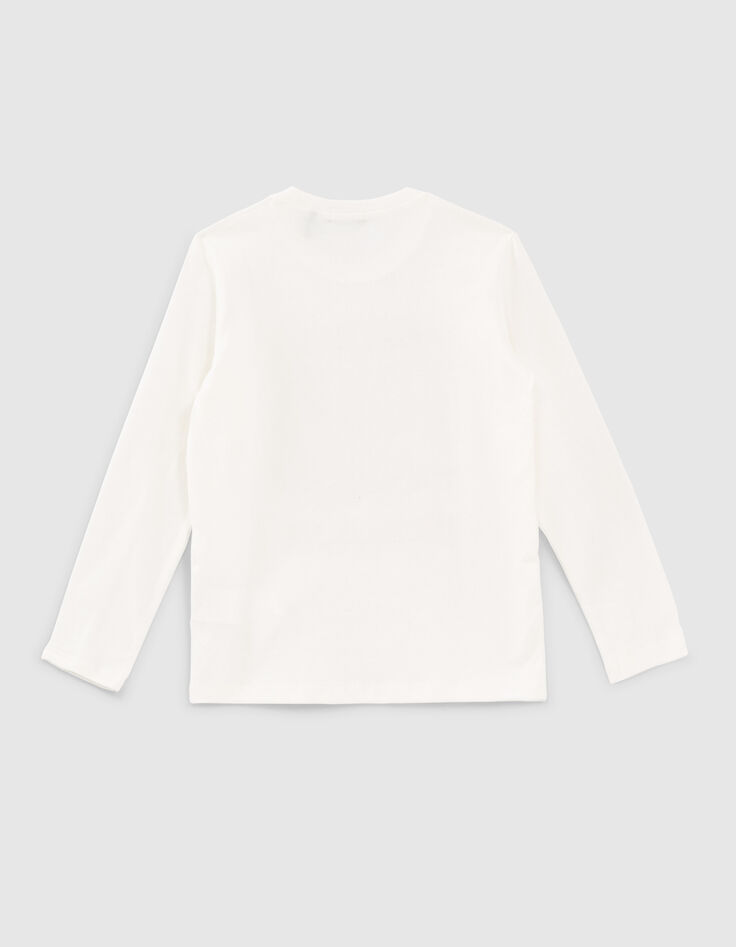 Boys’ white lenticular flag image T-shirt-3