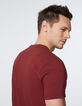 Tee-shirt bordeaux avec Joconde-BD Homme-5