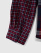 Boys' red checked shirt-7