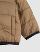 Omkeerbare pufferjas camel en marine babyjongens-5