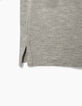 Boy’s grey marl organic cotton polo shirt-5