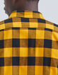 Men’s yellow checked motif REGULAR shirt-5