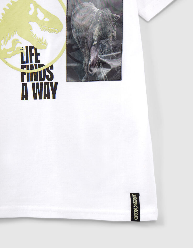 Boys’ white T-shirt with lenticular JURASSIC WORLD image-7