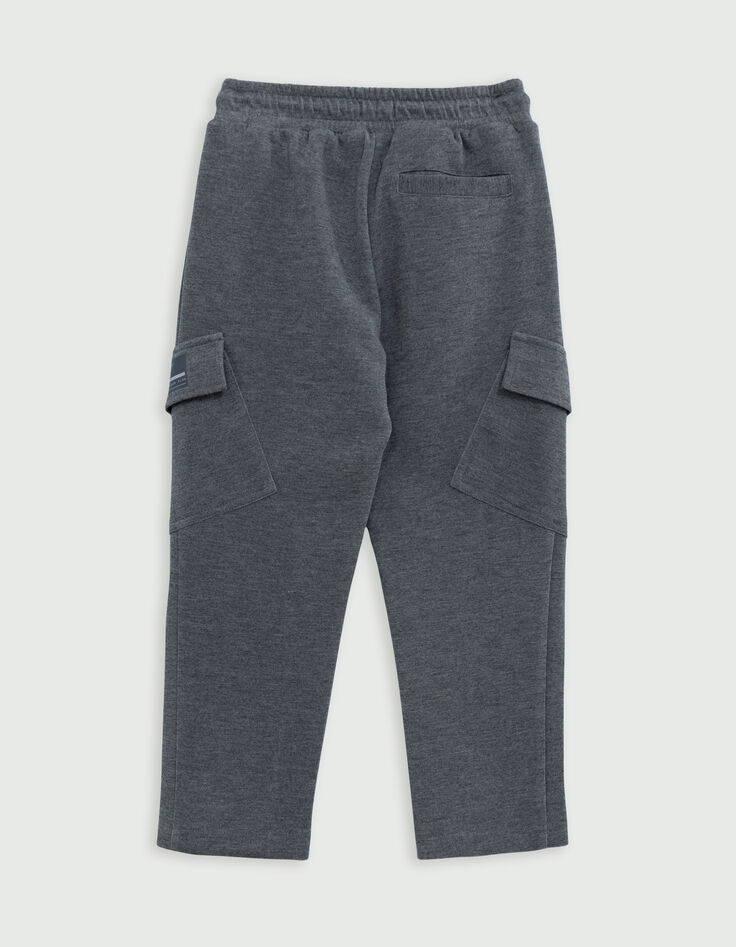 BATTLE grijs joggingpak reflecterend label zak jongen-4