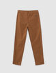 Boys’ camel CHINO trousers-3