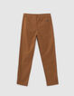 Pantalones chinos camel niño-3