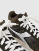 Khaki Ledersneakers mit Camouflagemuster IKKS X DIADORA-4
