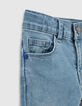 Jean slim faded blue deep dye garçon-7