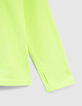 Boys’ neon green rubber slogan T-shirt-5
