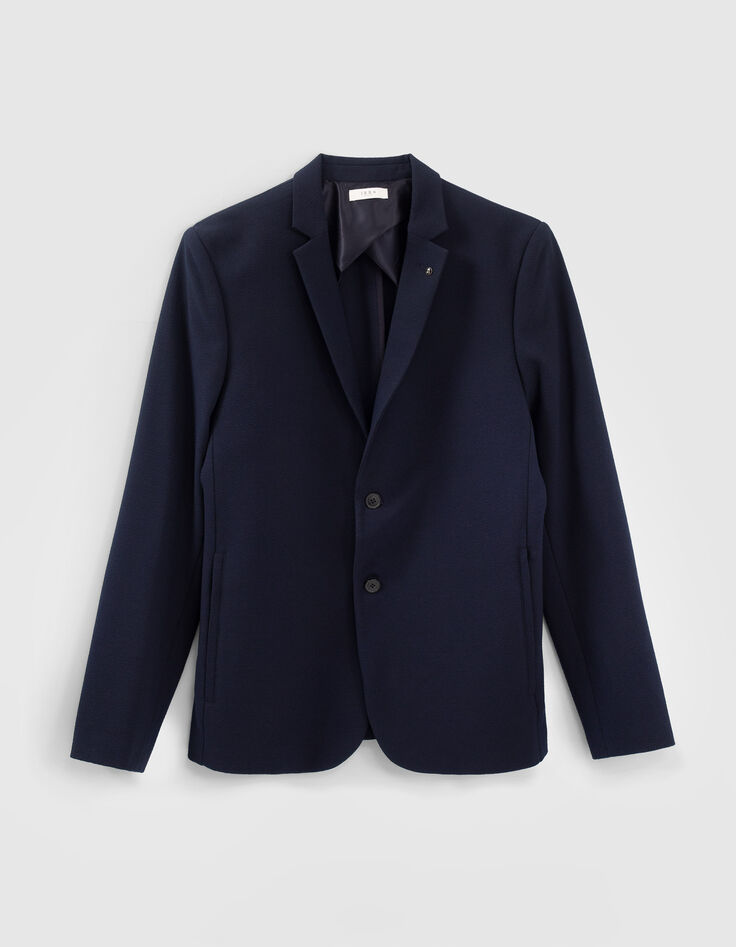 Men’s navy seersucker suit jacket-6