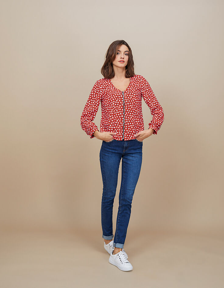 Blouse vlekken-hartjesprint I.Code-6