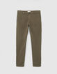 Pantalon chino SLIM kaki Homme-6