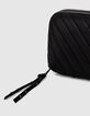 Women’s 1440 E-POCKET black quilted chevron leather bag-6