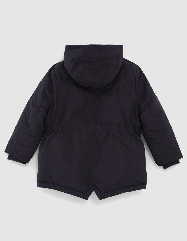 Parka 2 en 1 navy sous-doudoune dorée fille-3