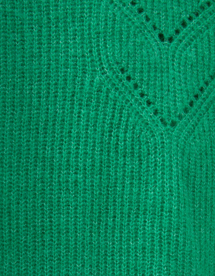 Wende-Pullover aus durchbrochenem Strick für Damen-6