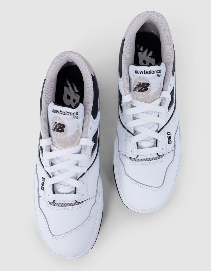 Baskets blanches et noires NEW BALANCE 550 garçon-6