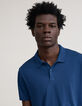 Polo cobalt coton modal Homme-4