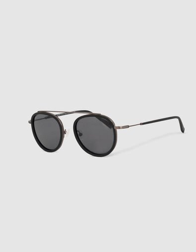 Lunettes solaires noires style pantos Homme - IKKS