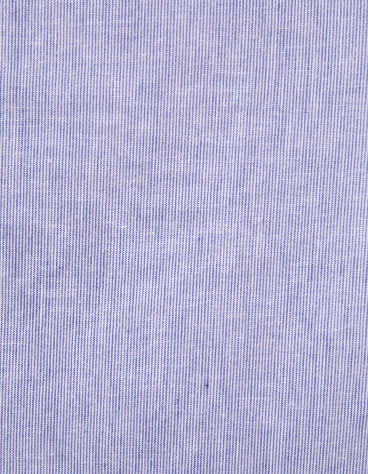 Leisteenblauw SLIM overhemd faux-uni Heren-5