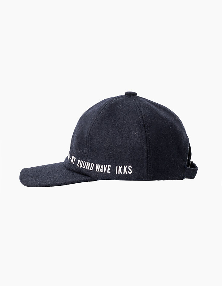 Casquette marine brodée Paris-NY Sound Wave IKKS Homme-5