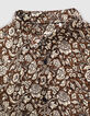 Men’s tobacco flower print SLIM shirt-3