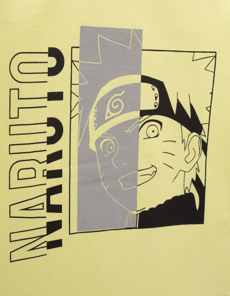 Boys’ yellow Reflective image NARUTO T-shirt-4