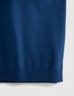 Men's cobalt cotton modal polo shirt-7