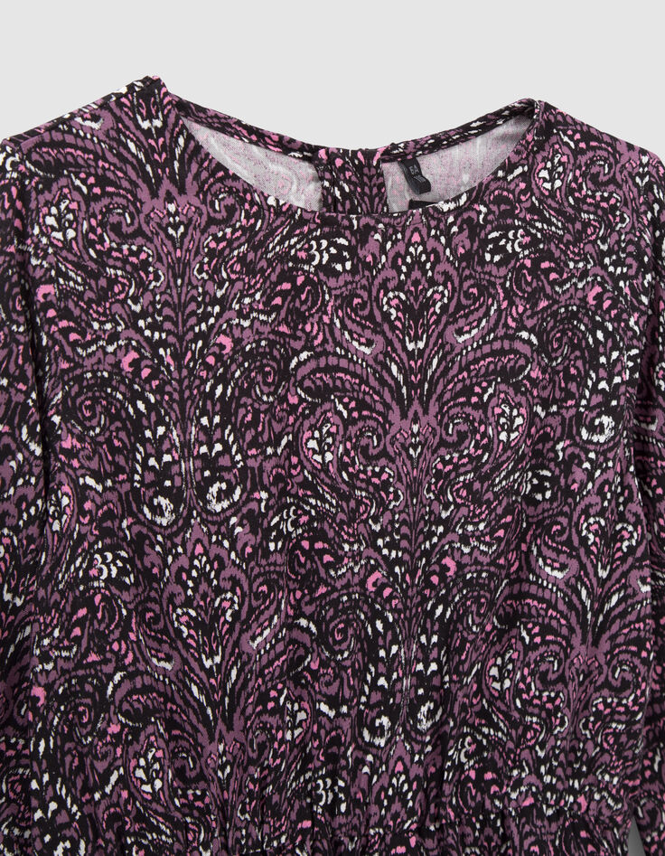 Girls’ pink paisley print LENZING™ ECOVERO™ dress-5
