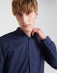 Chemise SLIM marine Homme-2