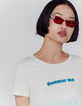 Tee-shirt tie & dye émeraude visuel message femme-2